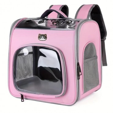 Τσάντα μεταφοράς σκύλου-γάτας ροζ 41*35*30