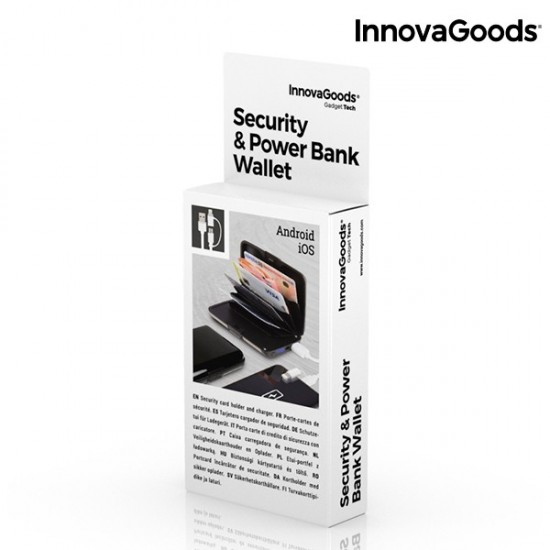 Πορτοφόλι για Κάρτες Ασφαλείας και Power Bank InnovaGoods