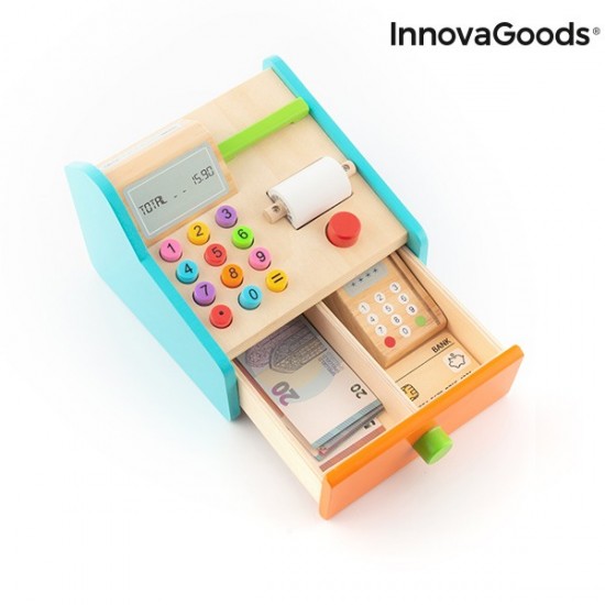 Ξύλινη Παιδική Ταμειακή Μηχανή InnovaGoods
