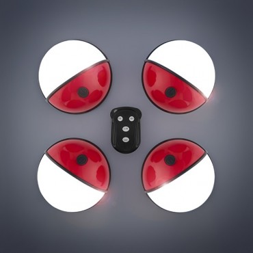 Φορητοί Προβολείς LED με Χειριστήριο Pockelamp (πακέτο με 4)