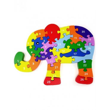 Ξύλινο puzzle ελέφαντας