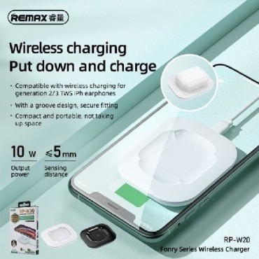 Ασύρματος Φορτιστής REMAX Wireless Fast Charger 10w rp-w20 black