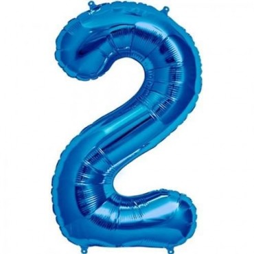 Μπαλόνια γενεθλίων αριθμός 2 - 70cm