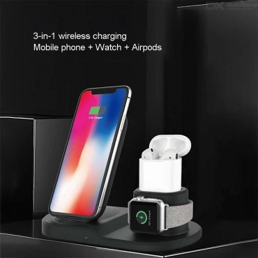 Wireless fast charger 10w 3 in 1 black oem