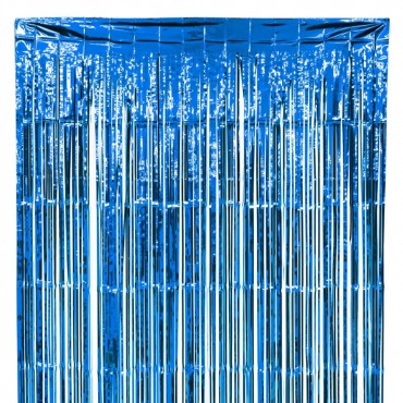 Κουρτίνα διακόσμησης πάρτι μπλε 240*120cm