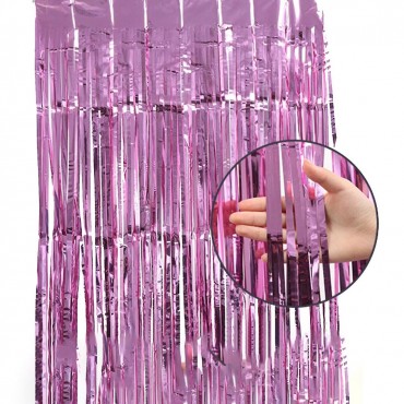 Κουρτίνα διακόσμησης πάρτι ροζ 240*120cm
