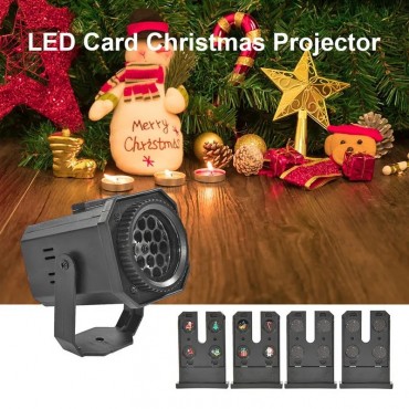 Προτζέκτορας με 4 κάρτες διάφορες φιγούρες – LED Projection light