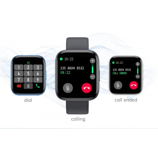 Smartwatch T99 bluetooth κλήσεις + ΔΩΡΟ Ανταλλακτικό Μεταλλικό Λουράκι (Μαύρο)
