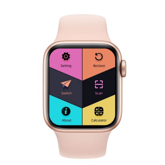 Smartwatch-Bluetooth-Κλήσεις-Ελληνικό menu ak76 (pink)