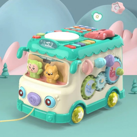 Παιχνίδι βρεφικό παιδικό πολυλειτουργικό μουσικό λεωφορείο sobebear