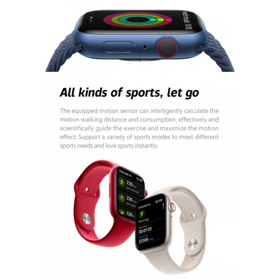 Smartwatch i9 promax bluetooth κλήσεις + ΔΩΡΟ Ανταλλακτικό Μεταλλικό Λουράκι (ροζ)