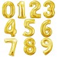 Μπαλόνι αριθμός τεμάχιο χρυσό μεγάλο 100cm