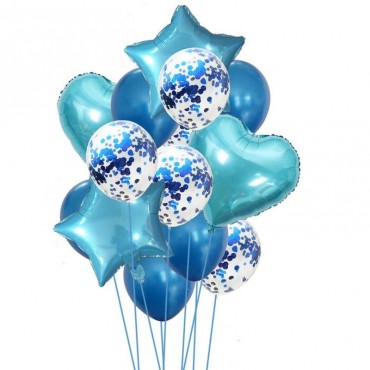 Σετ μπαλόνια μπλε 14τεμ 1533-6e