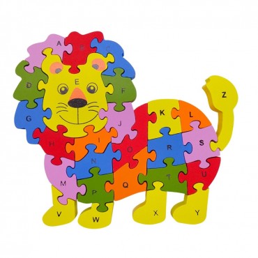 Ξύλινο puzzle λιοντάρι