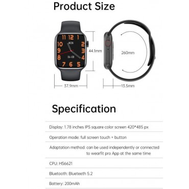Smartwatch-Bluetooth T55 pro max (black)
