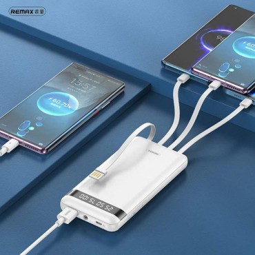 Remax Power Bank 10000mah With 4 Cables RPP-222