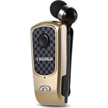 Bluetooth Fineblue F-Plus - Ασύρματα Ακουστικά Clip-On Wireless Headset (Χρυσό)