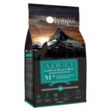 Black Olympus Adult - Αρνί & Καστανό Ρύζι (2kg)