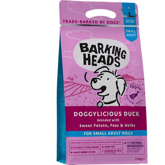 Barkings Heads Doggylicius Mini - Πάπια (4kg) + ΔΩΡΟ Λάδι Σολομού Freshness 100ml