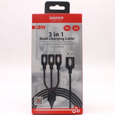 3 in 1 Multi Charging Cable IPIPOO 1,2m KP-11